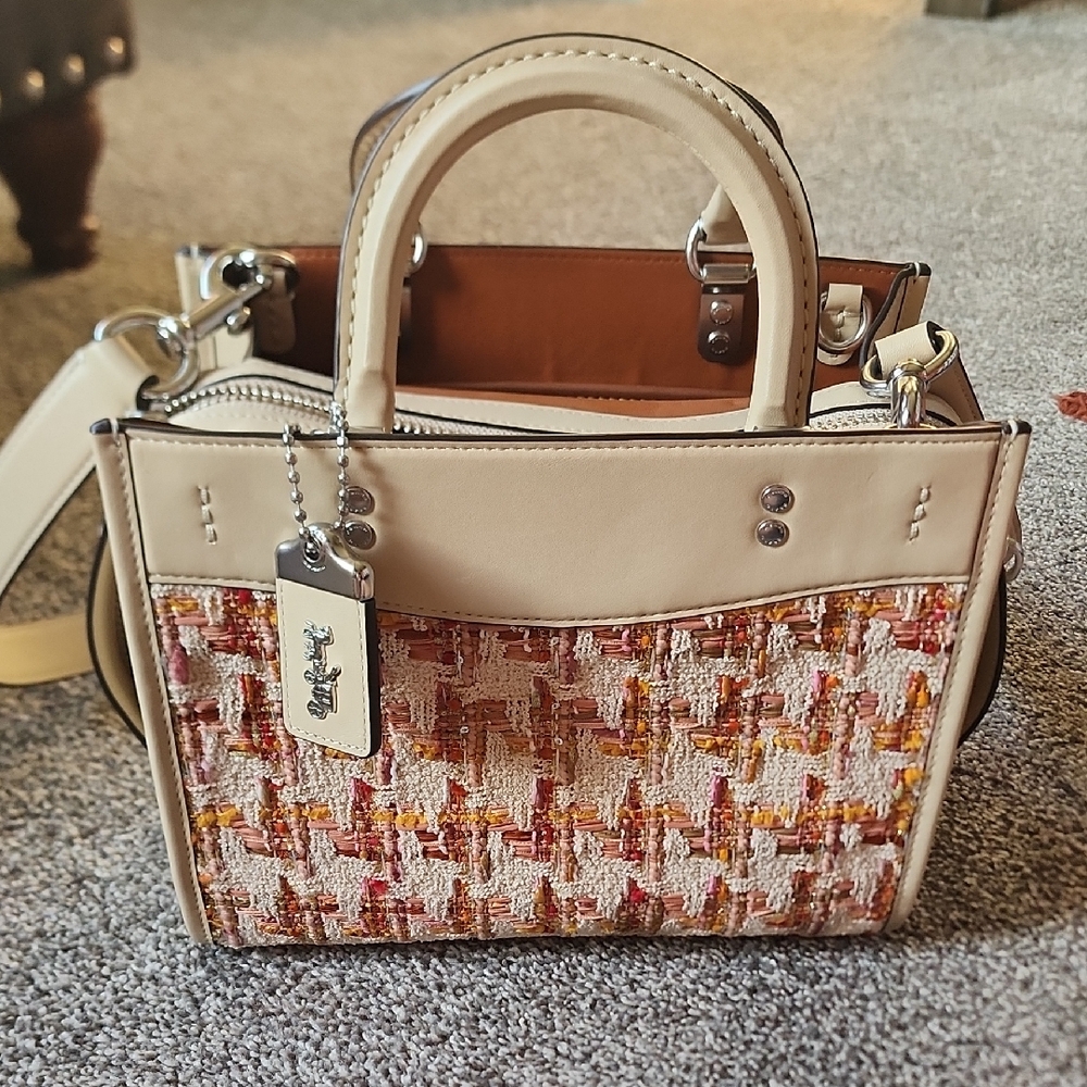 Tweed Pattern satchel I ACCEPT MOST OFFERS!